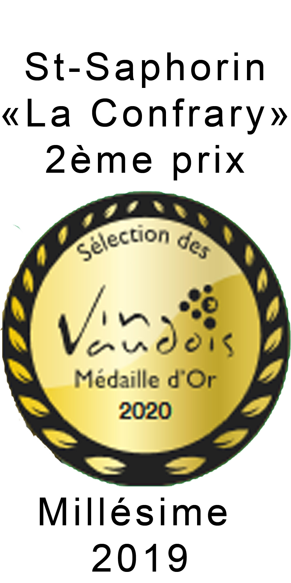 SVV 2020 medaille Or millésime St-Saphorin